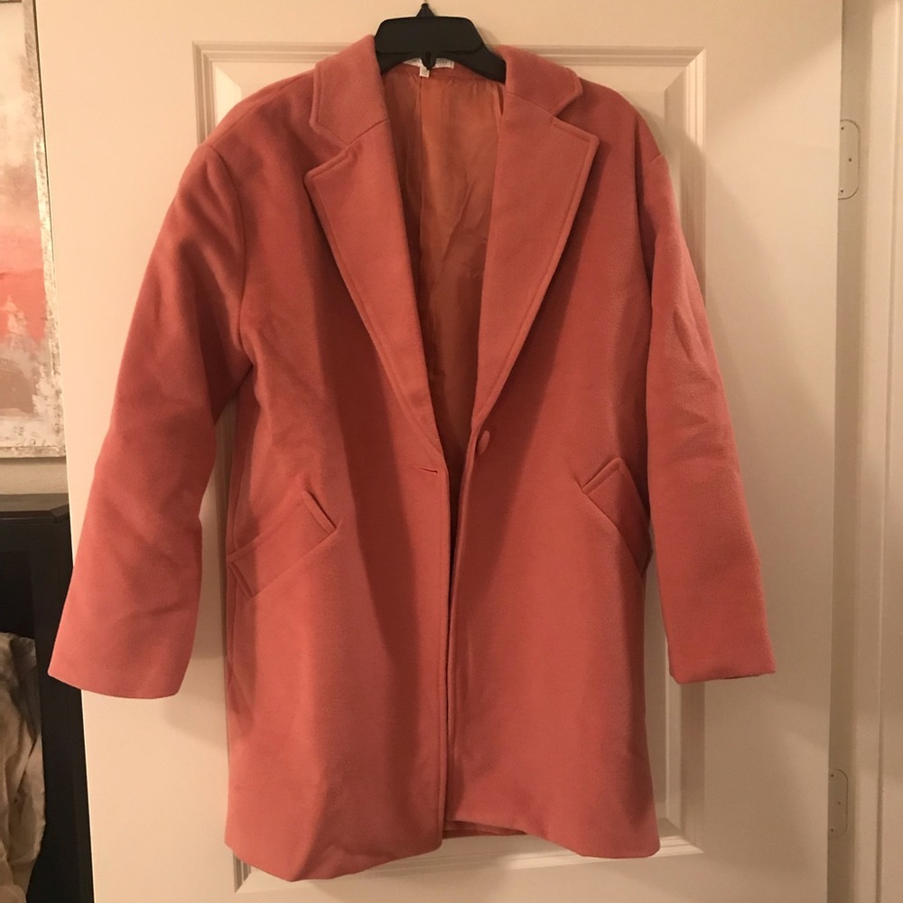 Pink coat, ever worn. NWOT.